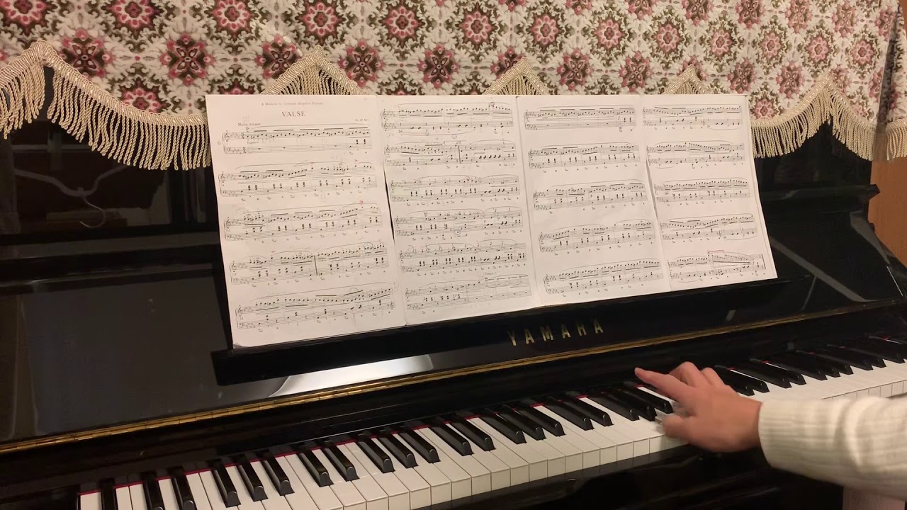 ピアノ超初心者 子犬のワルツ（ショパン）を超スローで演奏(2) YouTube