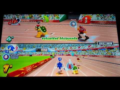 Mario Sonic London 2012 Team Dr Eggman Loses To Team Yoshi In 4x100m Relay