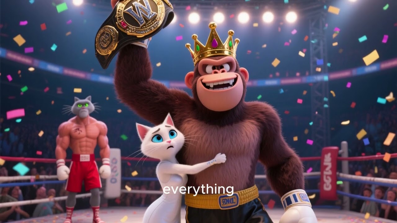 🐱🥊 part 3 Epic Cat Boxing Match at Sunset | Animated Showdown 🌅🔥