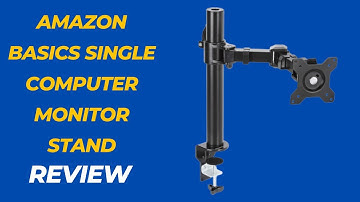 Amazon Basics Single Computer Monitor Stand Height Adjustable Desk Arm Mount Review