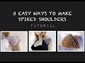 3 Easy Ways to Make Spiked Shoulder Accessory for Burning Man or other Festival from KITanik