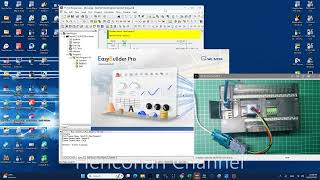 Simulasi Online HMI Weintek dengan PLC Omron CP1E screenshot 3