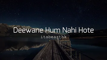 Deewane Hum Nahi Hote - Slowed and Reverb - Lyrical