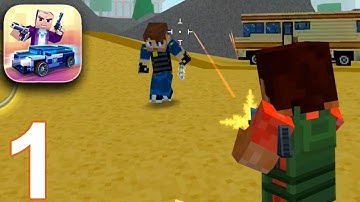 BLOCK CITY WARS Gameplay Part 1 - Single Player Missions (iOS Android)