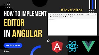 Angular Editor | how to implement Editor in angular | html editor