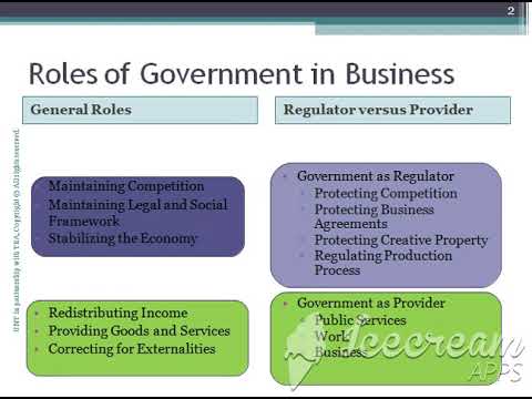 planning role of government in business