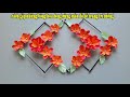 Hướng dẫn cách gấp những bông hoa dong rừng màu đỏ để trang trí tường - Vy Oanh Vlogs