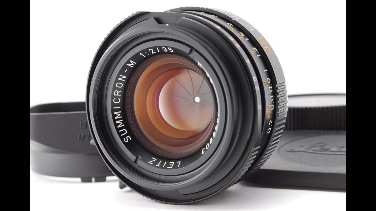 AB Exc+] Leica SUMMICRON-M 35mm f/2 E39 Lens Black 7-Element