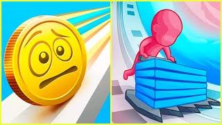 Stack colors Vs Coin Rush  All Levels Big New Update Walkthrough Android iOS Gameplay