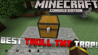 Minecraft: BEST TROLL TNT TRAP! | Tutorial [Xbox & Playstation]