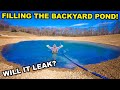 Filling my backyard pond with 100000 gallons of water will it leak