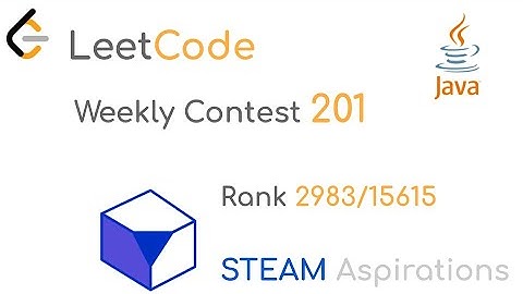 Coding Competitions: LeetCode Weekly Contest #201