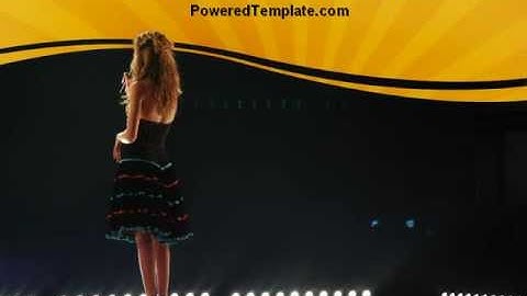 Talent Show PowerPoint Template by PoweredTemplate.com