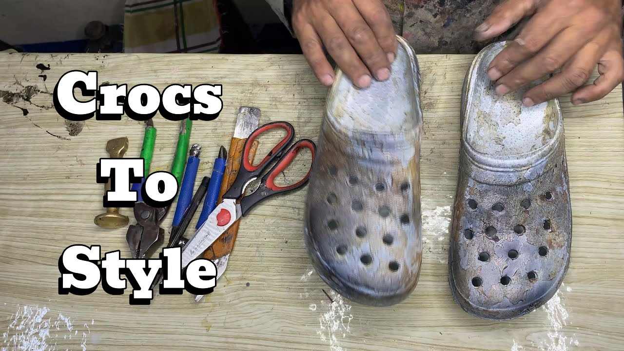 Из Разбитых Crocs в Стильные Тартан Слипоны ✨ Невероятное Преображение