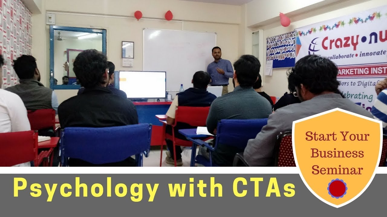 Start ur Business - (CTAs, Color Psychology) | Crazyonweb Digital Marketing Institute, Indore