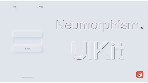 Neumorphic design with UIKit part 2
