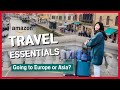 International Travel Essentials 2023 l Amazon Travel Must Haves for Europe &amp; Asia Travel