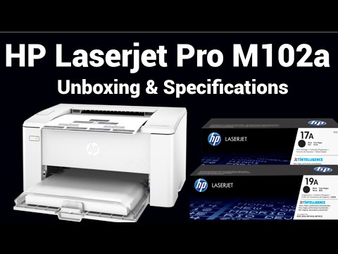 Hp LaserJet pro M102a/104a Printer Unboxing and full specifications -  YouTube