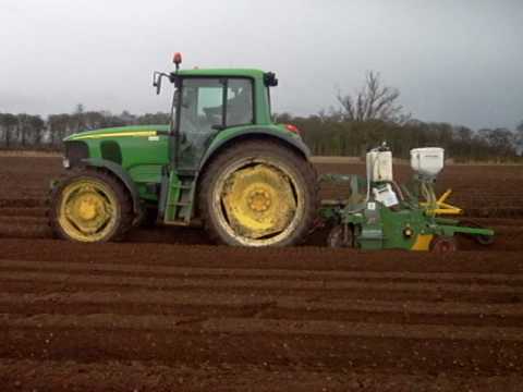 John Deere 6820 & Jones rotary bed tiller