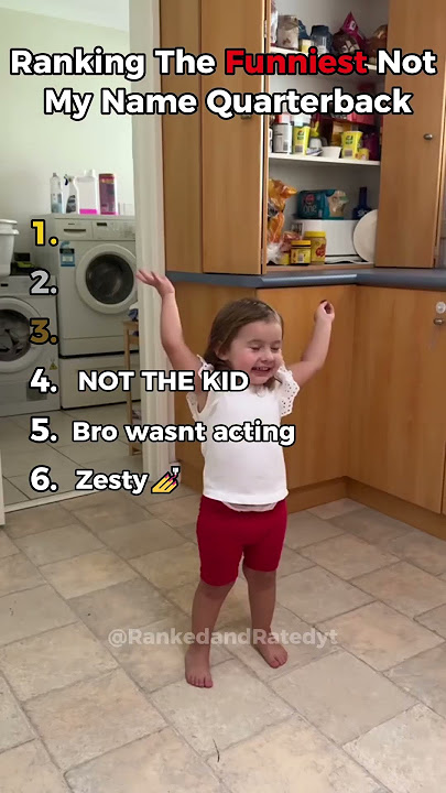 Ranking The Funniest “Not My Name Quarterback”😂