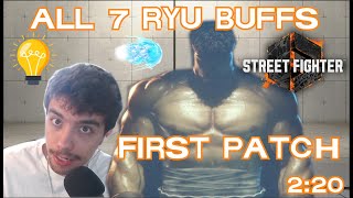 SF6 RYU BUFFS Explained & Explored in 2 Minutes