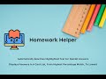 Homework Helper chrome extension