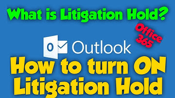What is Litigation Hold and How to turn ON Litigation Hold in Office 365