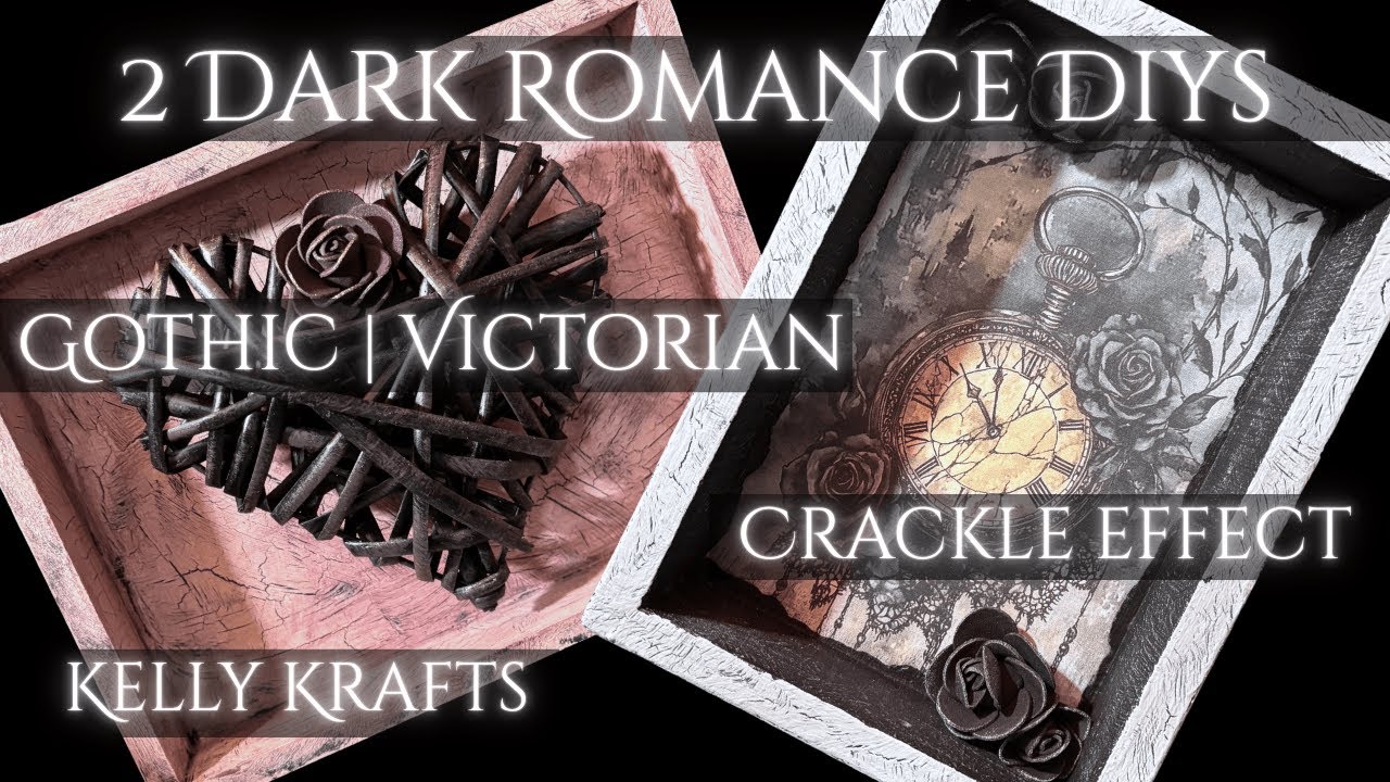 Victorian Gothic Valentine DIYs 🖤 Vintage Crackle, Mourning Romance Decor