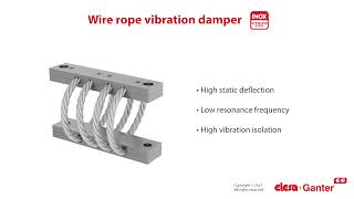 Elesa+Ganter AVC Wire rope vibration damper: application example