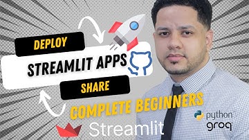 Deploy Python Streamlit Apps - Step-by-Step Guide for Absolute Beginners! 🚀 [No Git required]