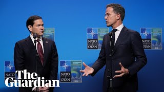 Marco Rubio meets Nato secretary general Mark Rutte in Sweden – watch live