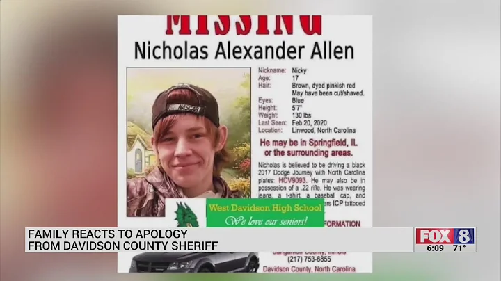 Sheriff's office issues apology to family of Nick ...