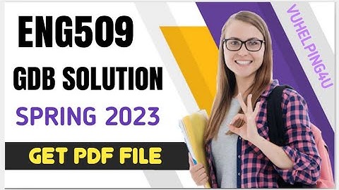 ENG509 GDB Solution Spring 2023/ Eng509 GDB Solution 2023/ Eng509 GDB 1 solution