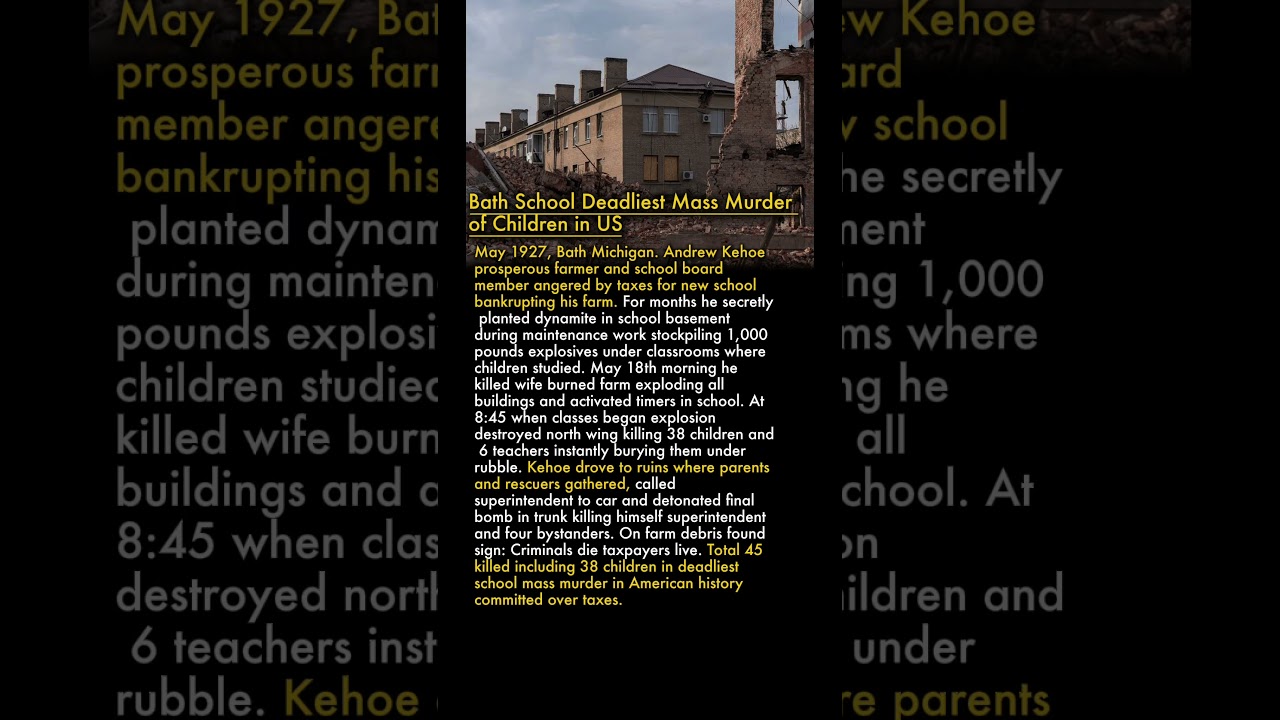 💣 Farmer Blew Up School With All Children Inside 45 Dead From Revenge 😱😢