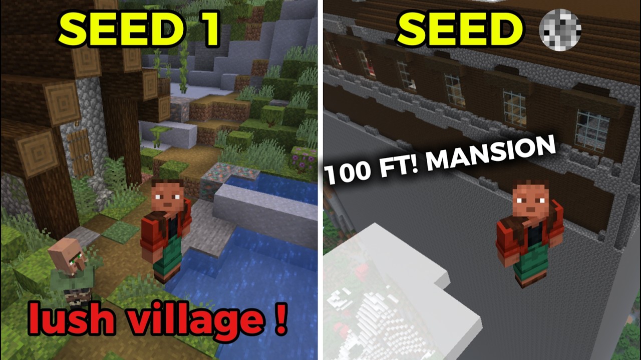 TOP 5 CRAZIEST MINECRAFT SEEDS - YouTube