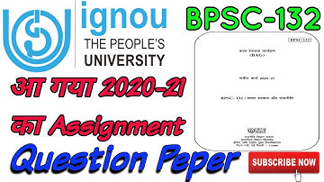 BPSC-132 Assignment Question Paper 2020-21| #IGNOU #Ignouassignment