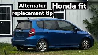 2007 to 2010 honda fit alternator replacement tip