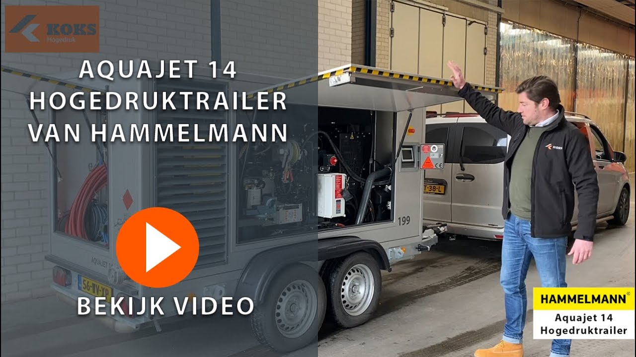 Hogedruktrailer Aquajet 14 Hammelmann | KOKS Hogedruk