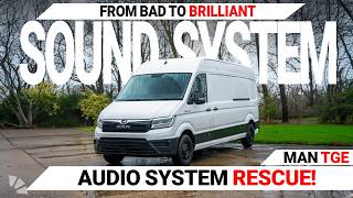 This Van Audio Install Was Done WRONG… We Fixed It! | MAN TGE by Cambridge Car Audio