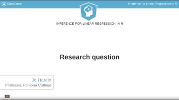 R Tutorial : Research question (Inference for Linear Regression in R)