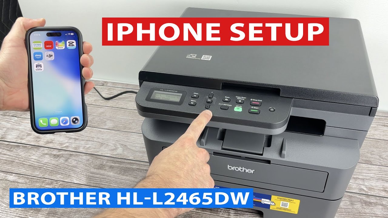 Как настроить Wi-Fi на вашем iPhone с помощью Brother HL-L2465DW