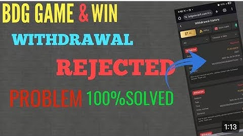 Bdg withdrawal rejected problem 100% solution || contact me on telegram - Team_Royal7