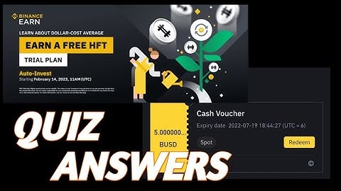 Binance Auto Invest Quiz Correct Answers🔶 Binance Auto Invest Earn Free HFT