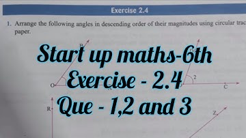 viva education start up mathematics class 6 ex 2.4 | start up maths ex -2.4 | lines and angles