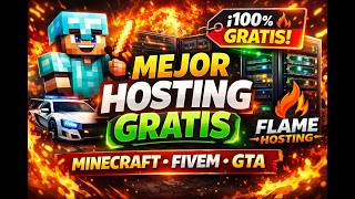 🔥 FlameHosting: El Mejor Hosting GRATIS para Minecraft, FiveM y Más (Rápido y Fácil)