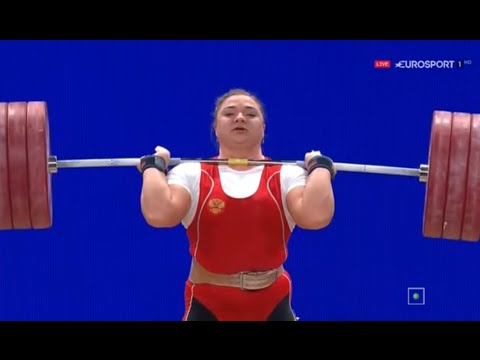 Видео: 2015 World Weightlifting Championships, Women +75 kg \ Тяжелая Атлетика. Чемпионат Мира