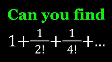 An Infinite Factorial Sum | #series #infiniteseries