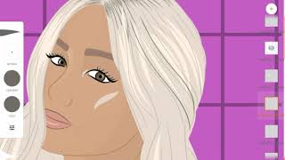 Leduar | Dibujando a Ariana Grande | AdobeDraw |