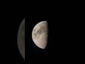 Moon through telescope #telescope #space #moon #nasa #astrophotography #isro #shorts
