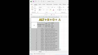 Excel Row Height &amp; Column Width Shortcut Keys | Excel Tip &amp; Tricks #spreadsheetmagic #excelshortcuts